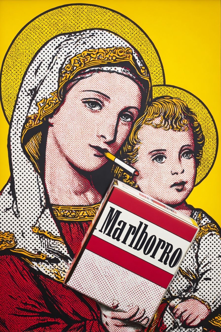 Madonna and Child — Pop Art Print. poster — fine-art art