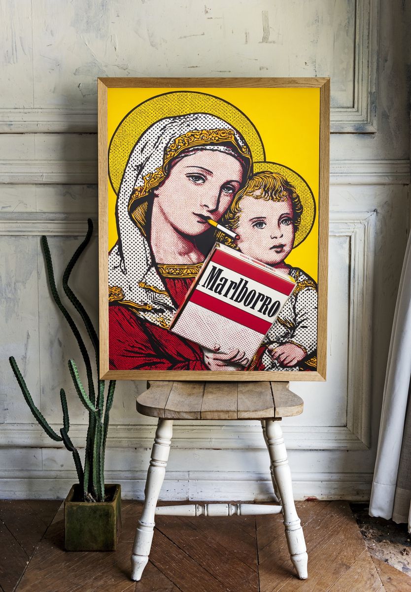 Madonna and Child — Pop Art Print room preview