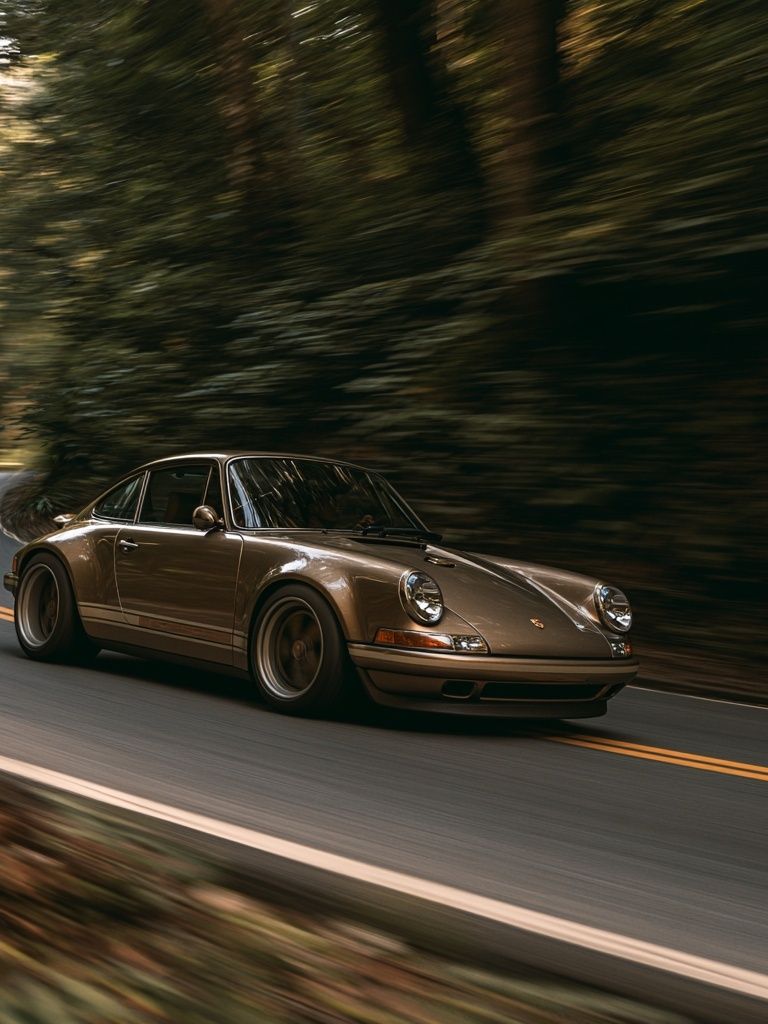 Porsche 911 Forest Drive Poster. poster — photography art
