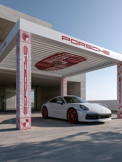 Porsche 911 Modern Photography Poster. poster