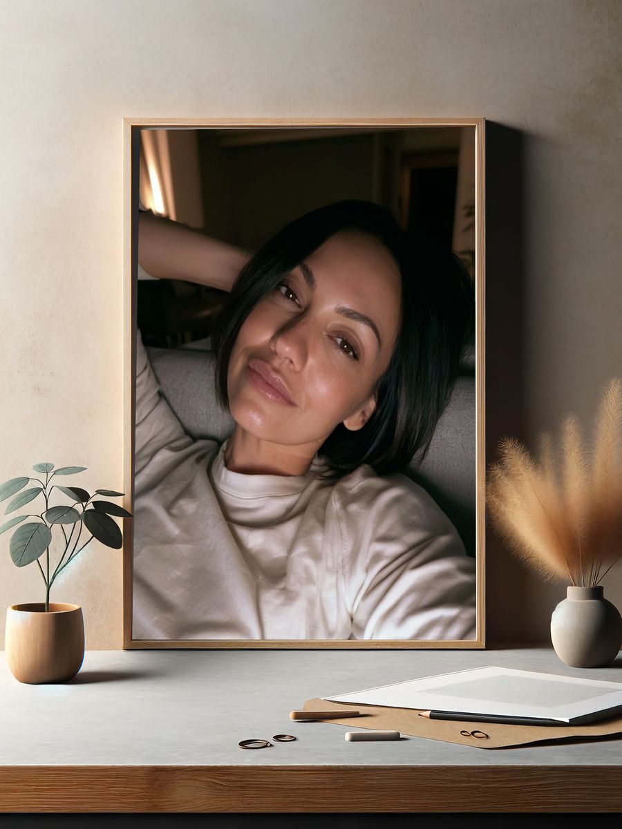 Moody Woman Portrait Poster. — room view 2