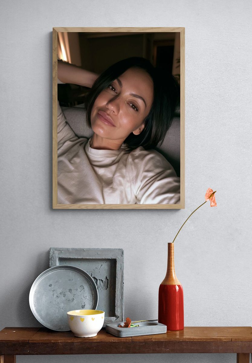 Moody Woman Portrait Poster. — room view 3