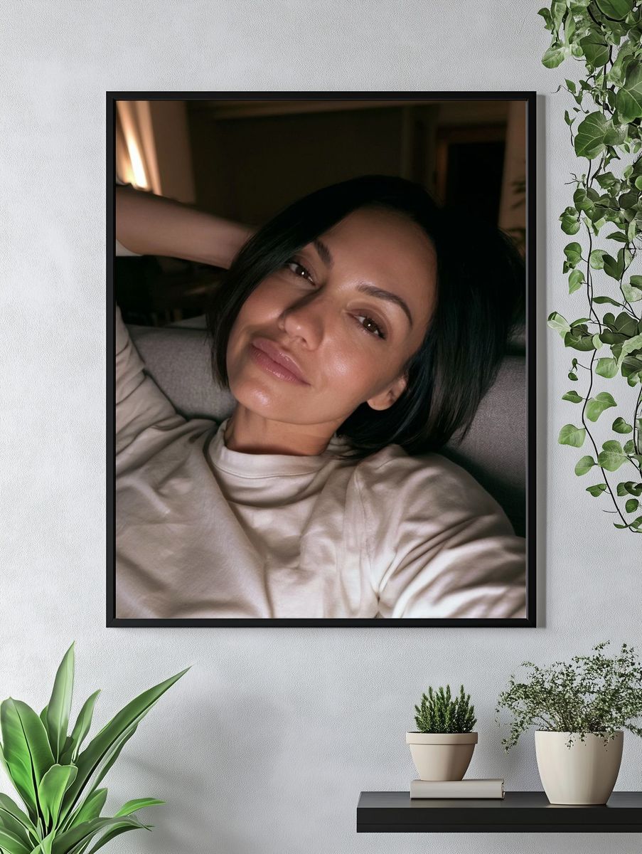 Moody Woman Portrait Poster. — room view 4