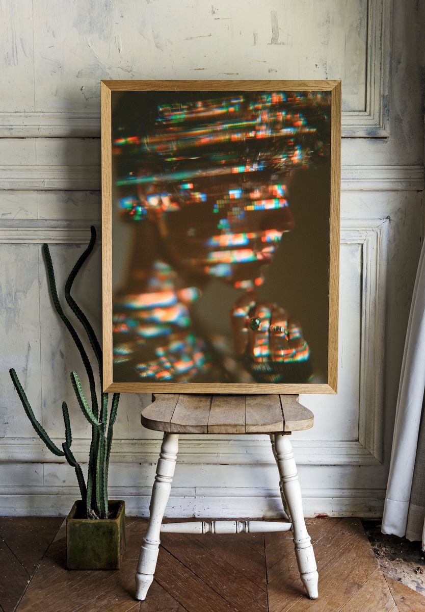Prismatic Profile Photography Poster. — room view 1