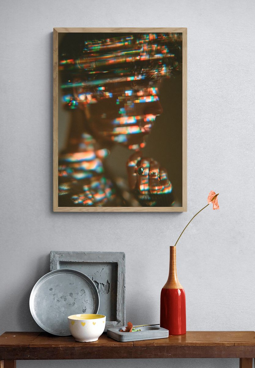 Prismatic Profile Photography Poster. — room view 3