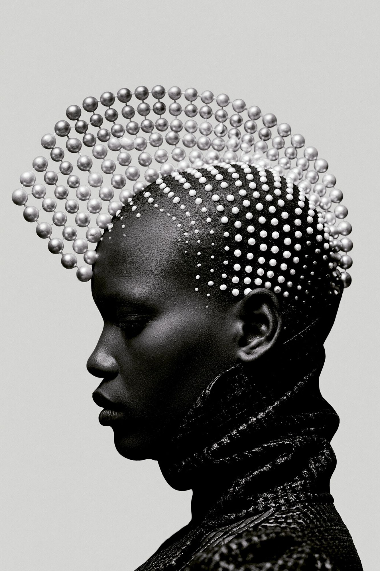 Pearl Crown Portrait Print. poster — photography art