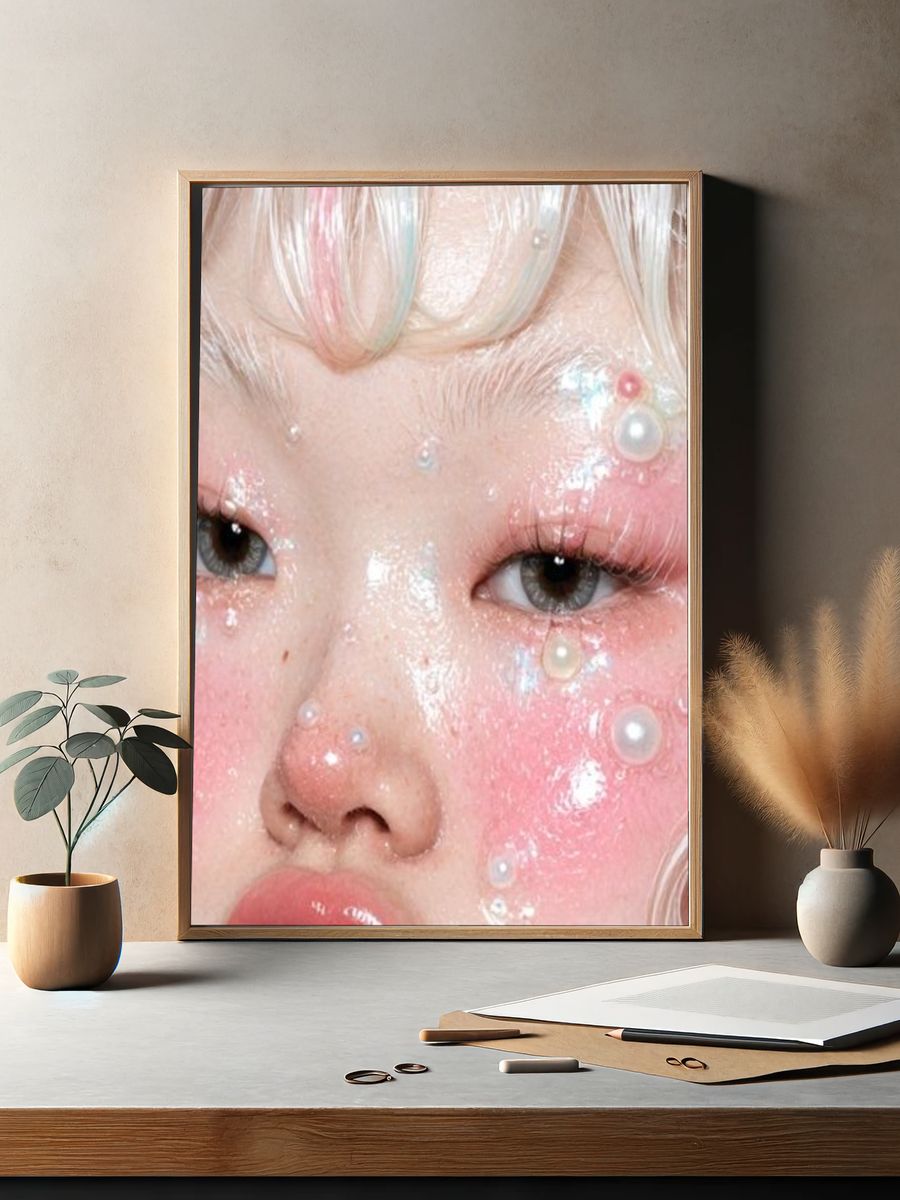 Pearl Doll Portrait Print. — room view 2