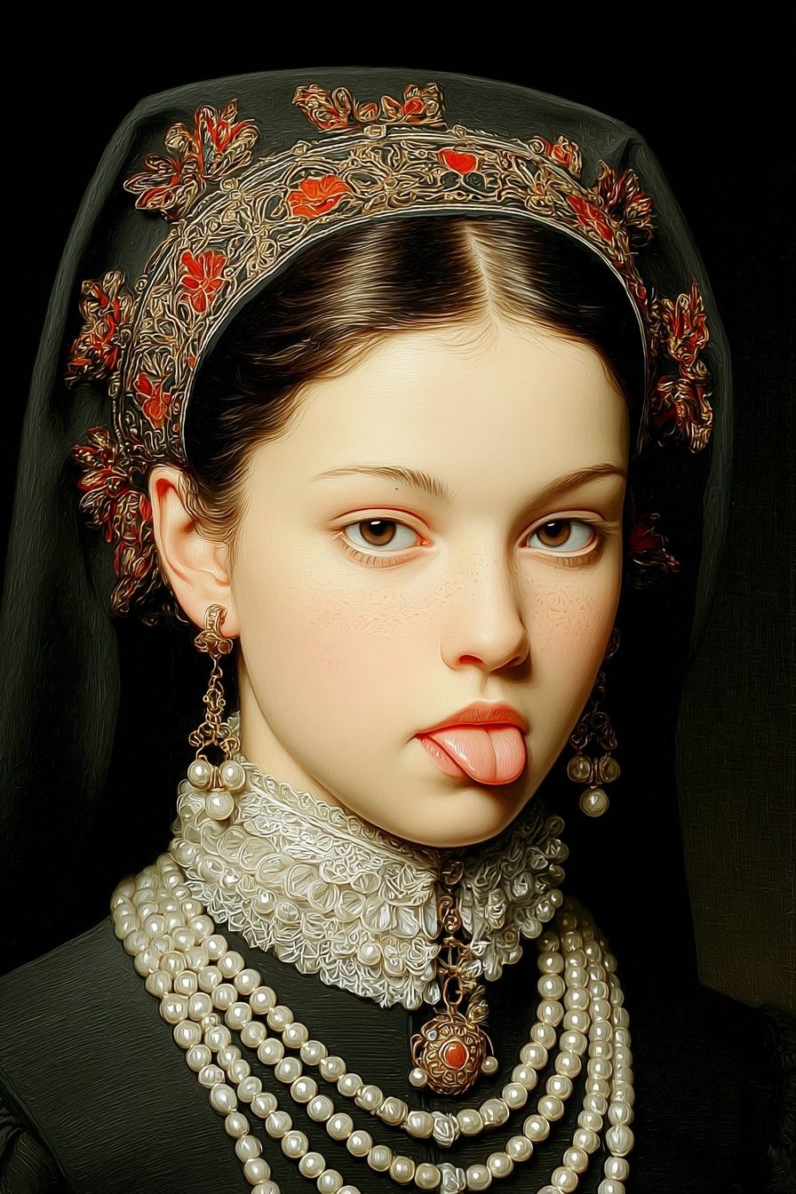 Playful Portrait — Fine Art Print. poster — fine-art art