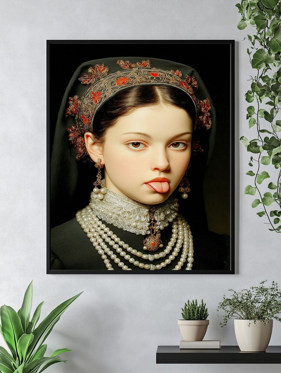 Playful Portrait — Fine Art Print. — room view 4