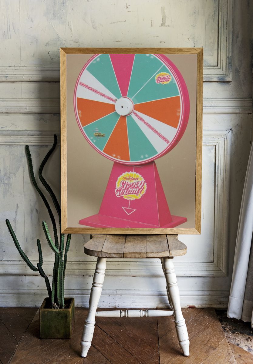 Colorful Prize Wheel Poster room preview