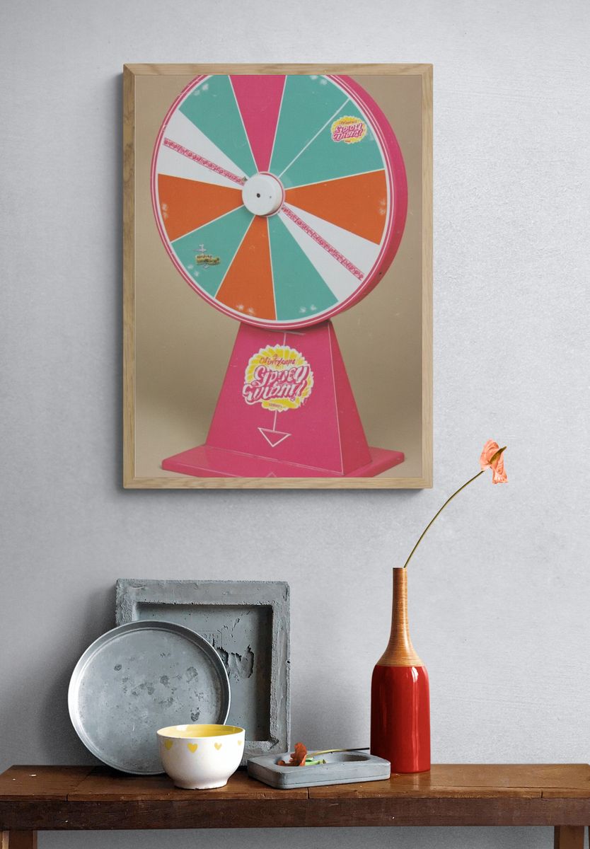 Colorful Prize Wheel Poster. — room view 3