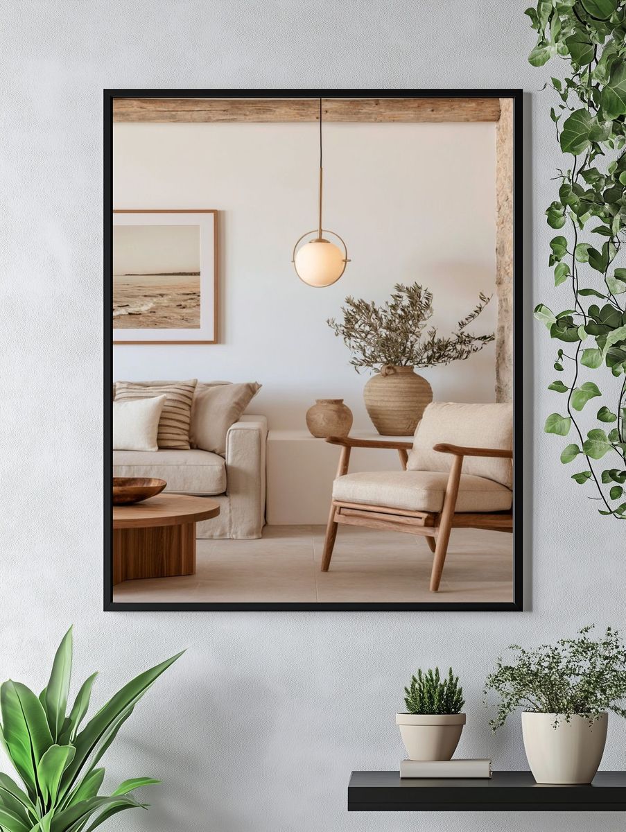 Minimal Seascape Photography Poster. — room view 4