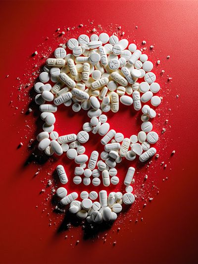 Pill Skull Photography Poster. poster