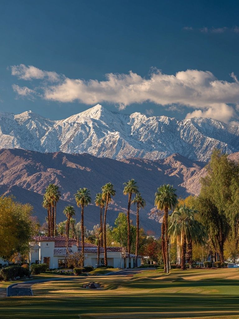 Palm Springs Mountain View Photography Poster. poster detail