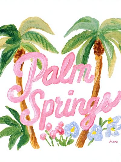 Palm Springs — Illustration Print. poster print