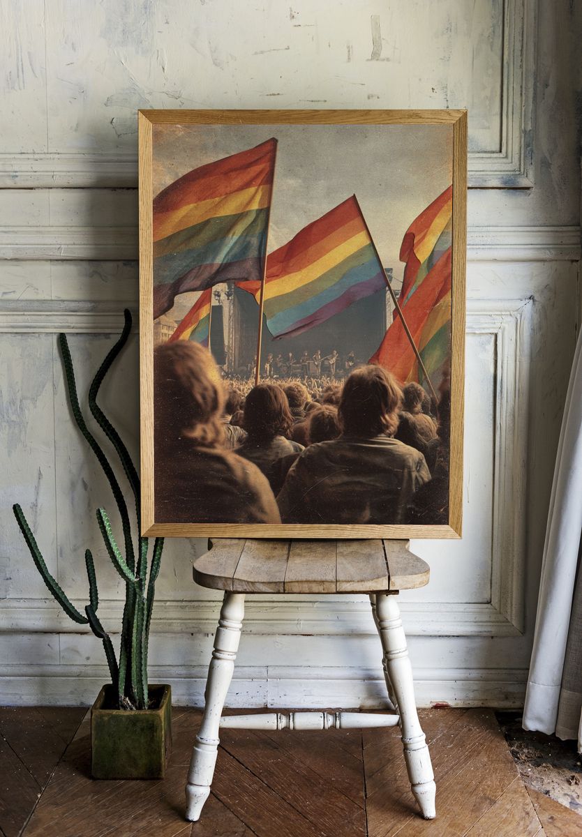 Pride Festival Concert — Vintage Print. — room view 1