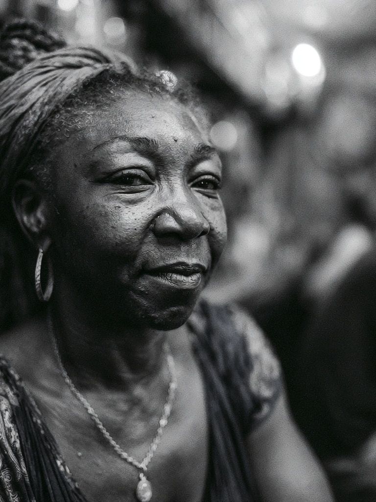 Portrait of a Woman Black-White Poster. poster — photography art