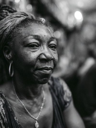 Portrait of a Woman Black-White Poster.