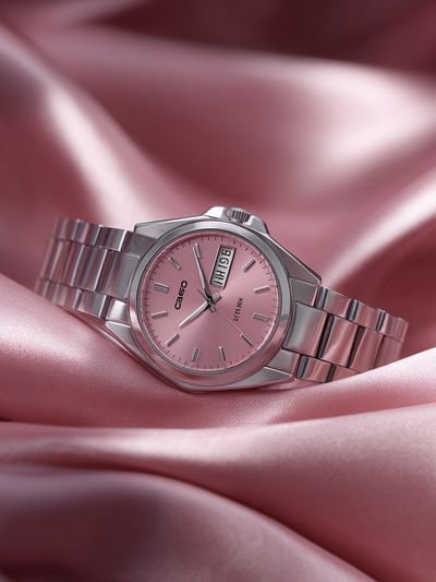 Pink Luxury Watch Photography Poster. poster