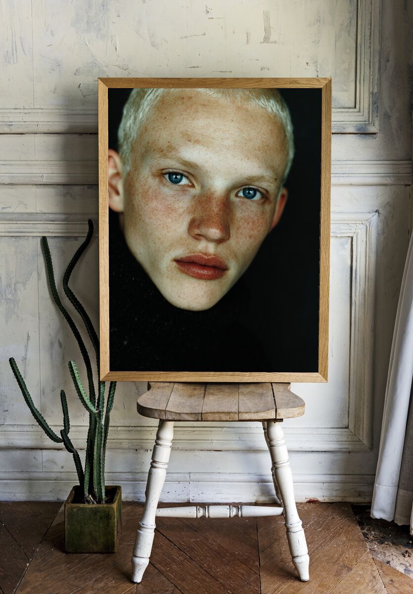 Portrait of a Young Man — Fine Art Print. — room view 1