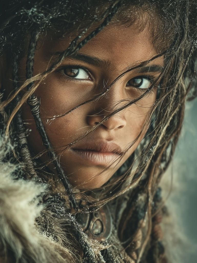 Portrait of a Young Warrior — Fine Art Print. poster detail