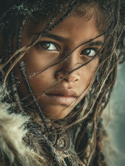 Portrait of a Young Warrior — Fine Art Print. poster print