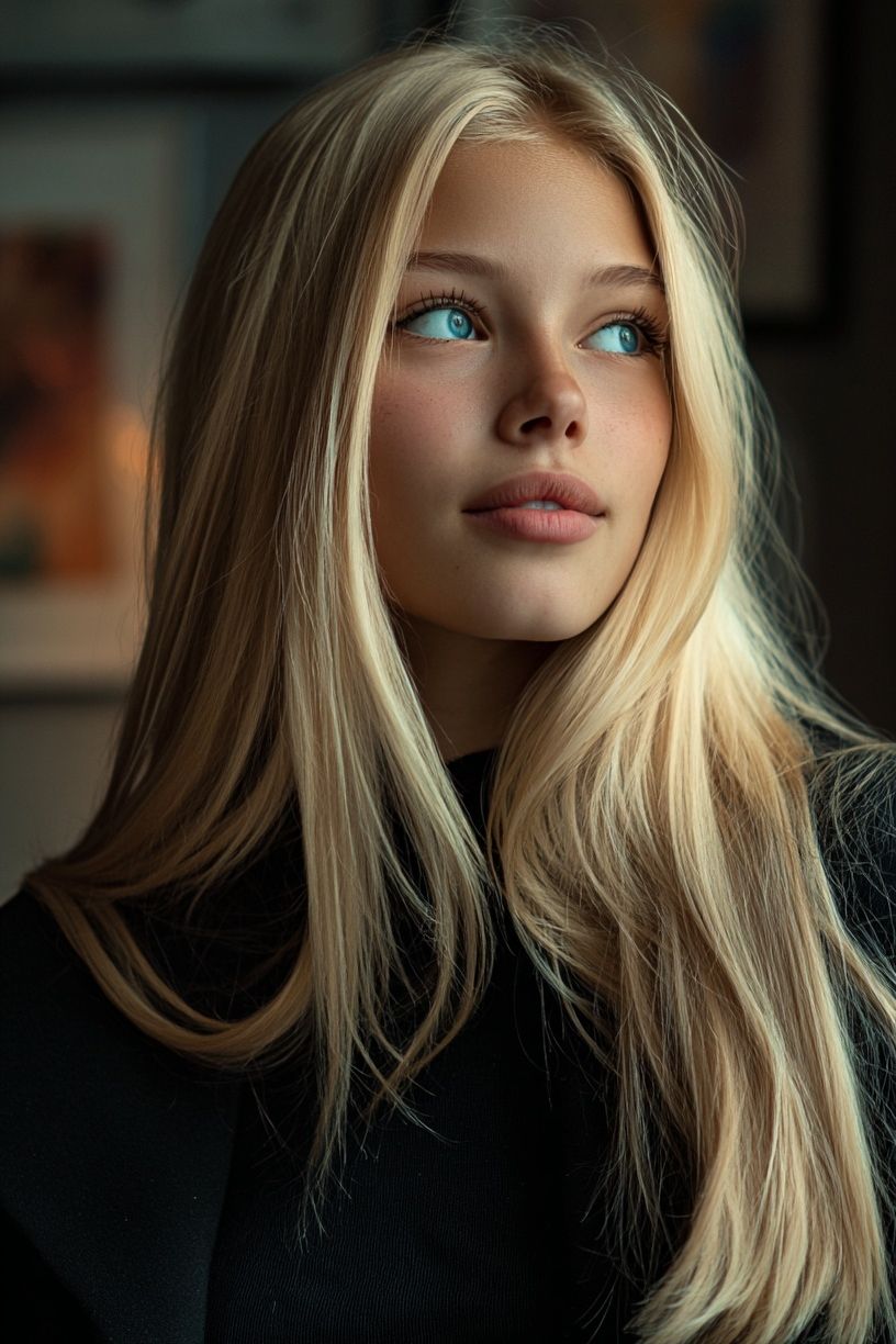 Portrait of a Young Woman — Photography Print. poster — photography art