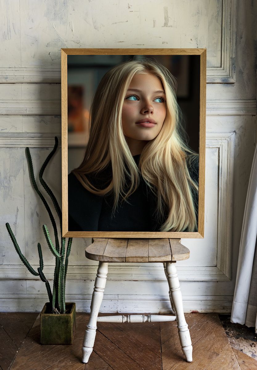Portrait of a Young Woman — Photography Print. — room view 1