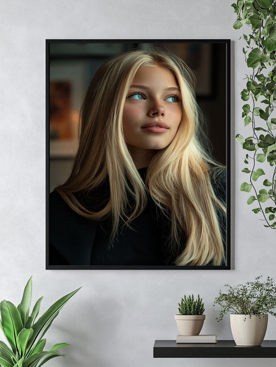 Portrait of a Young Woman — Photography Print. — room view 4