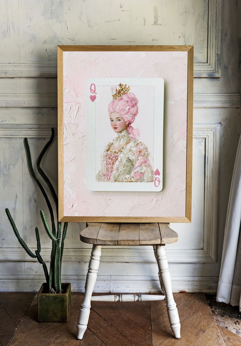 Queen of Hearts Portrait Print. — room view 1