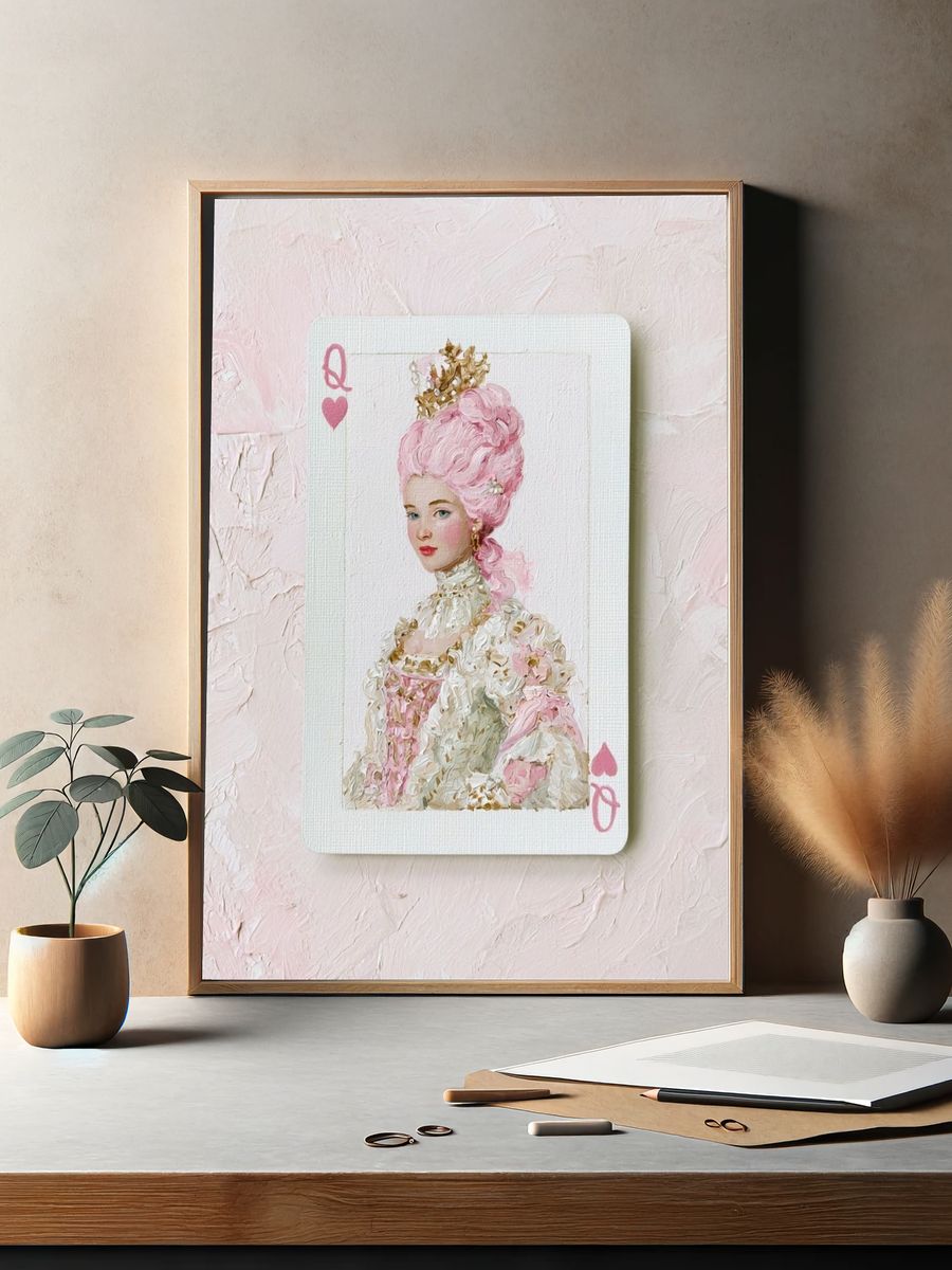Queen of Hearts Portrait Print. — room view 2