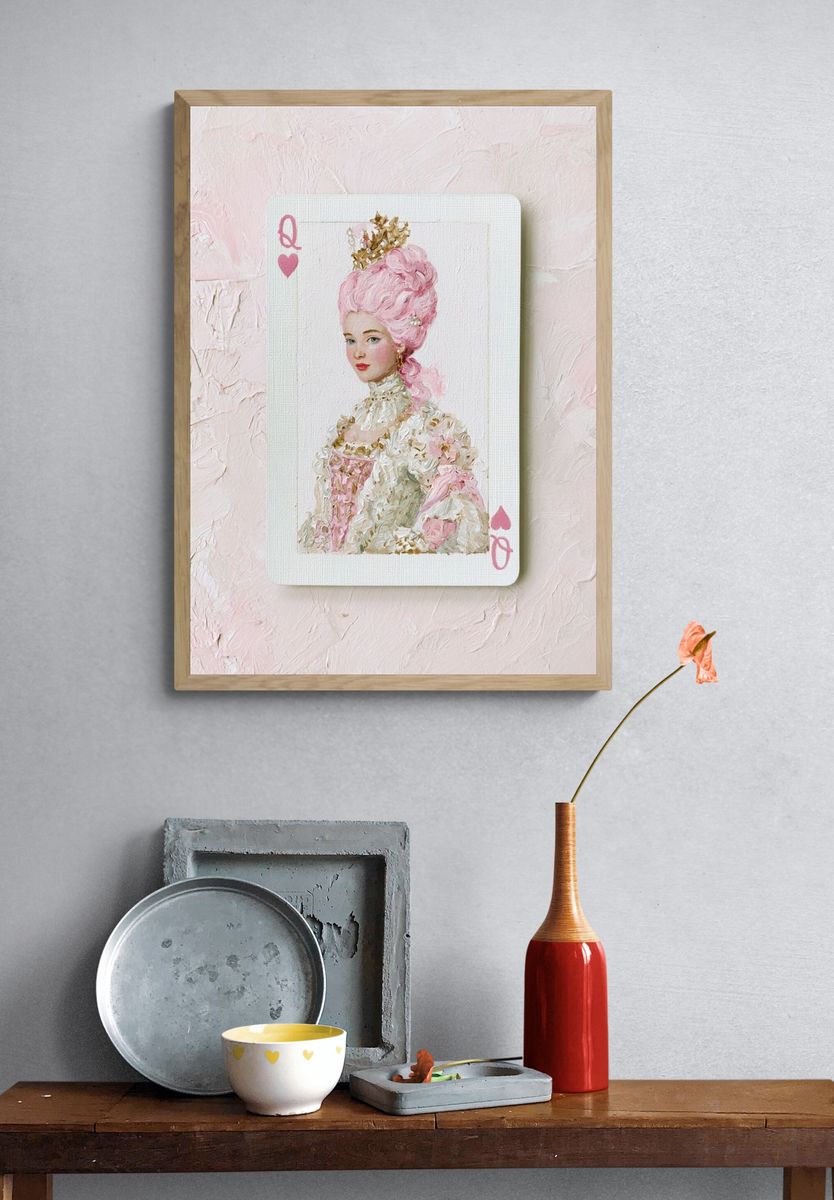 Queen of Hearts Portrait Print. — room view 3