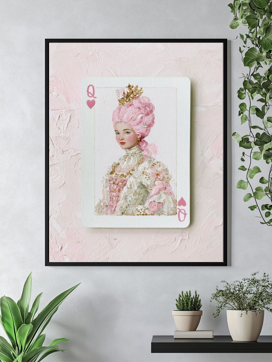 Queen of Hearts Portrait Print. — room view 4
