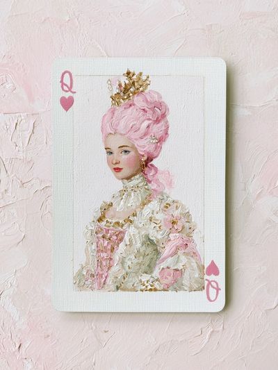 Queen of Hearts Portrait Print. poster