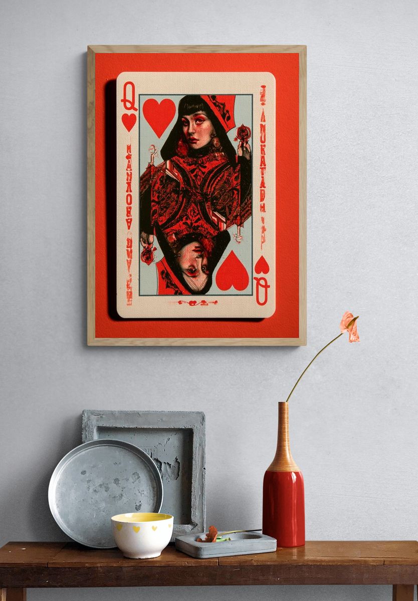 Queen of Hearts Tarot Poster. — room view 3