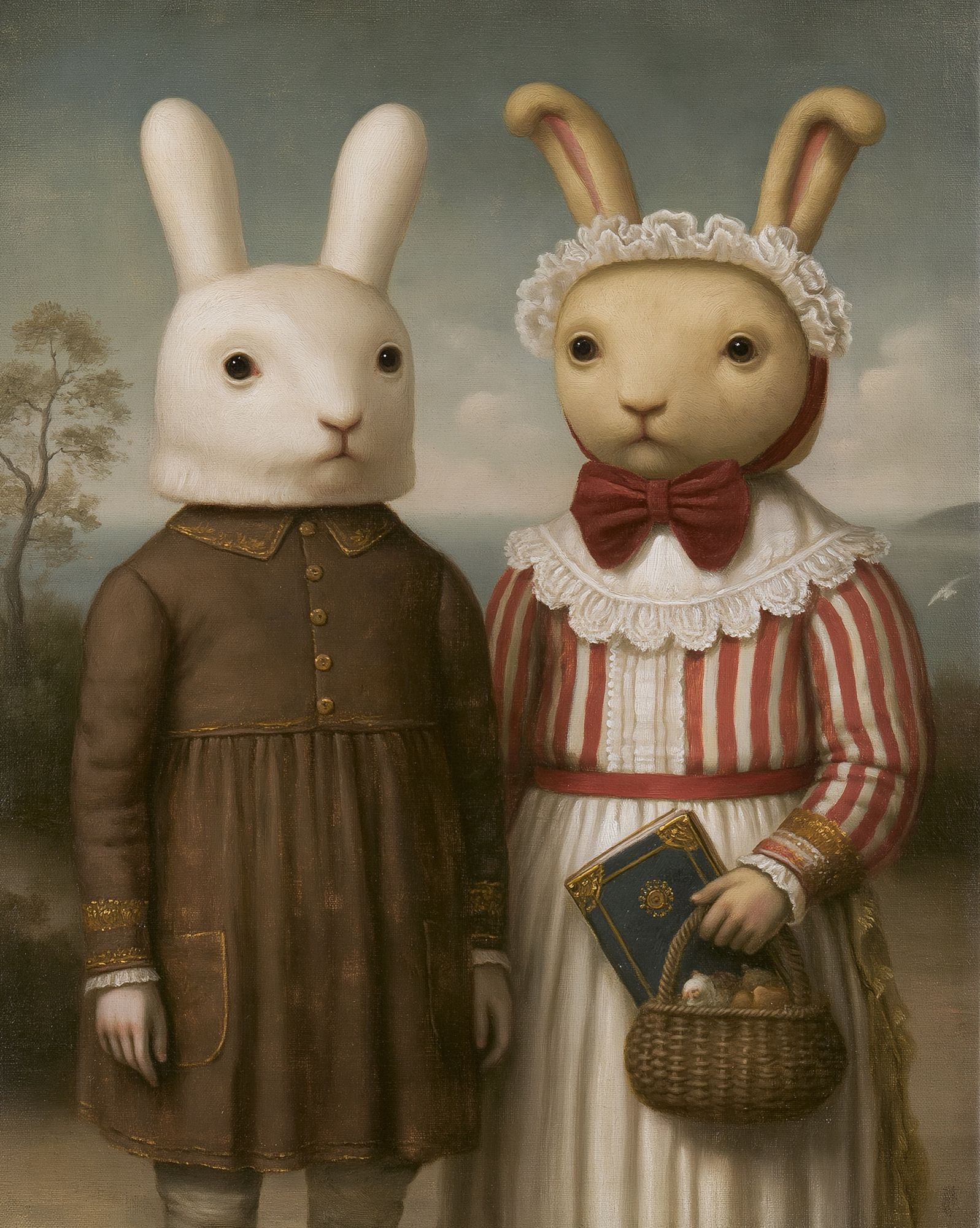 Rabbit Portrait Fine-Art Poster. poster detail