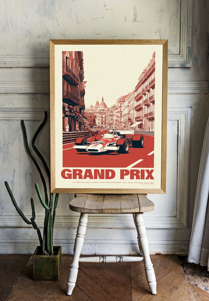 Grand Prix Racing Poster. — room view 1