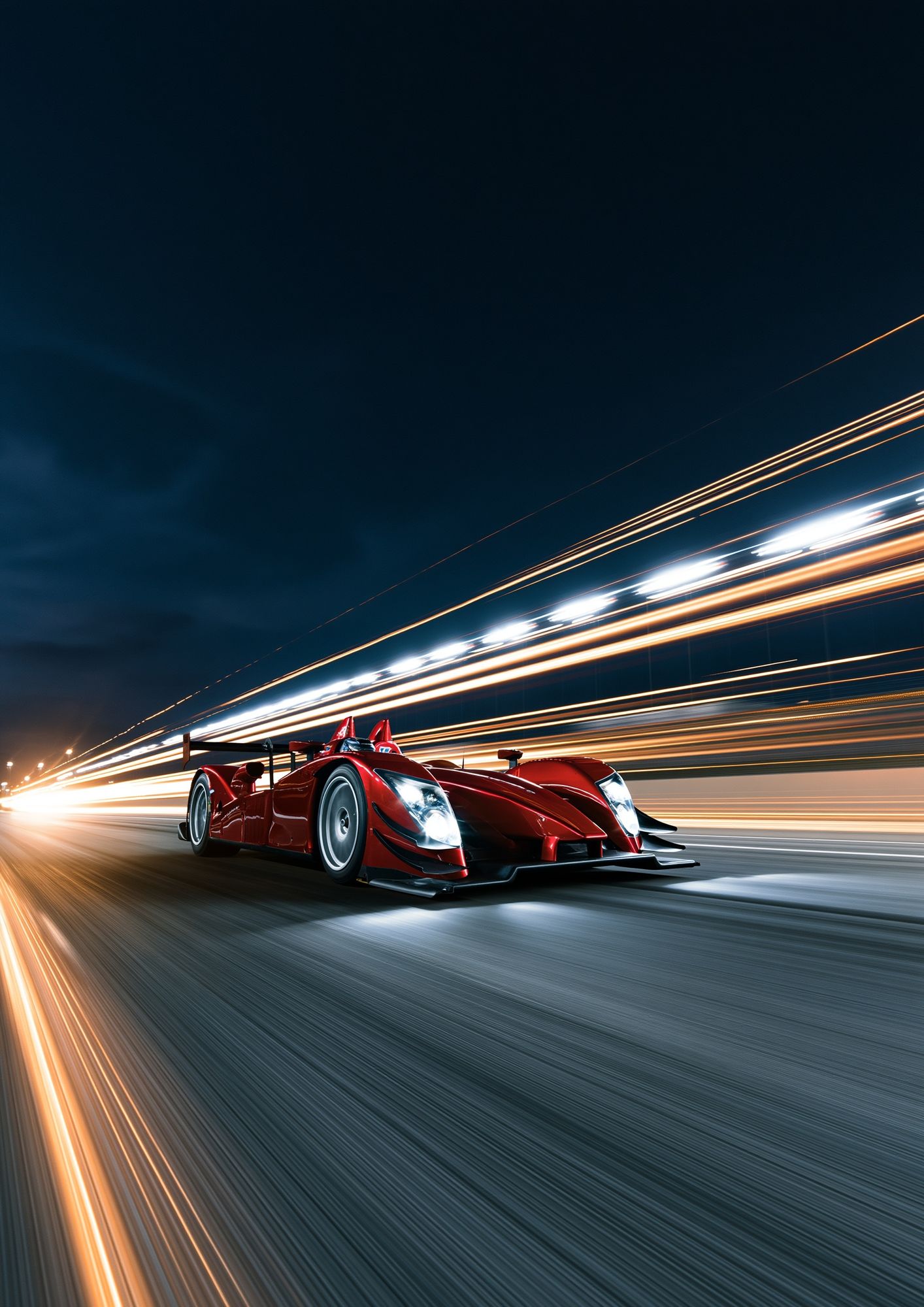 Red Racing Car Photography Poster. poster detail