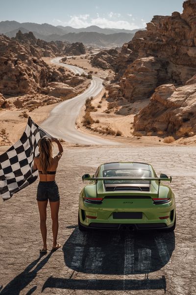 Desert Race Car Photography Poster. poster