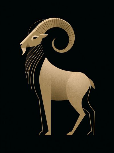 Ram Minimalist Print. poster