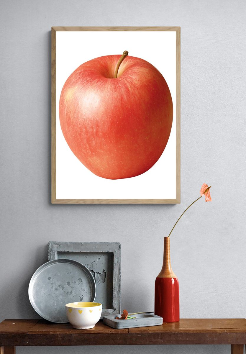 Red Apple Photography Poster. — room view 3