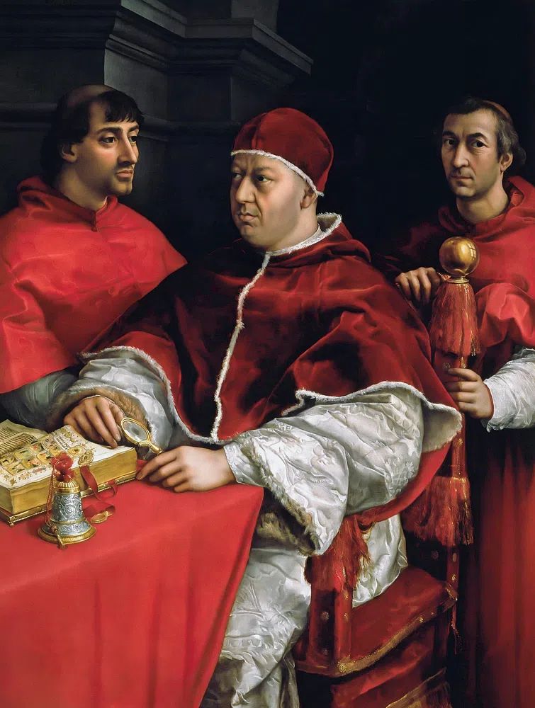 Portrait of Pope Leo X — Renaissance Print. poster detail