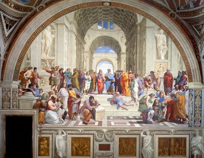 Raphael 's School Athens (1511). poster