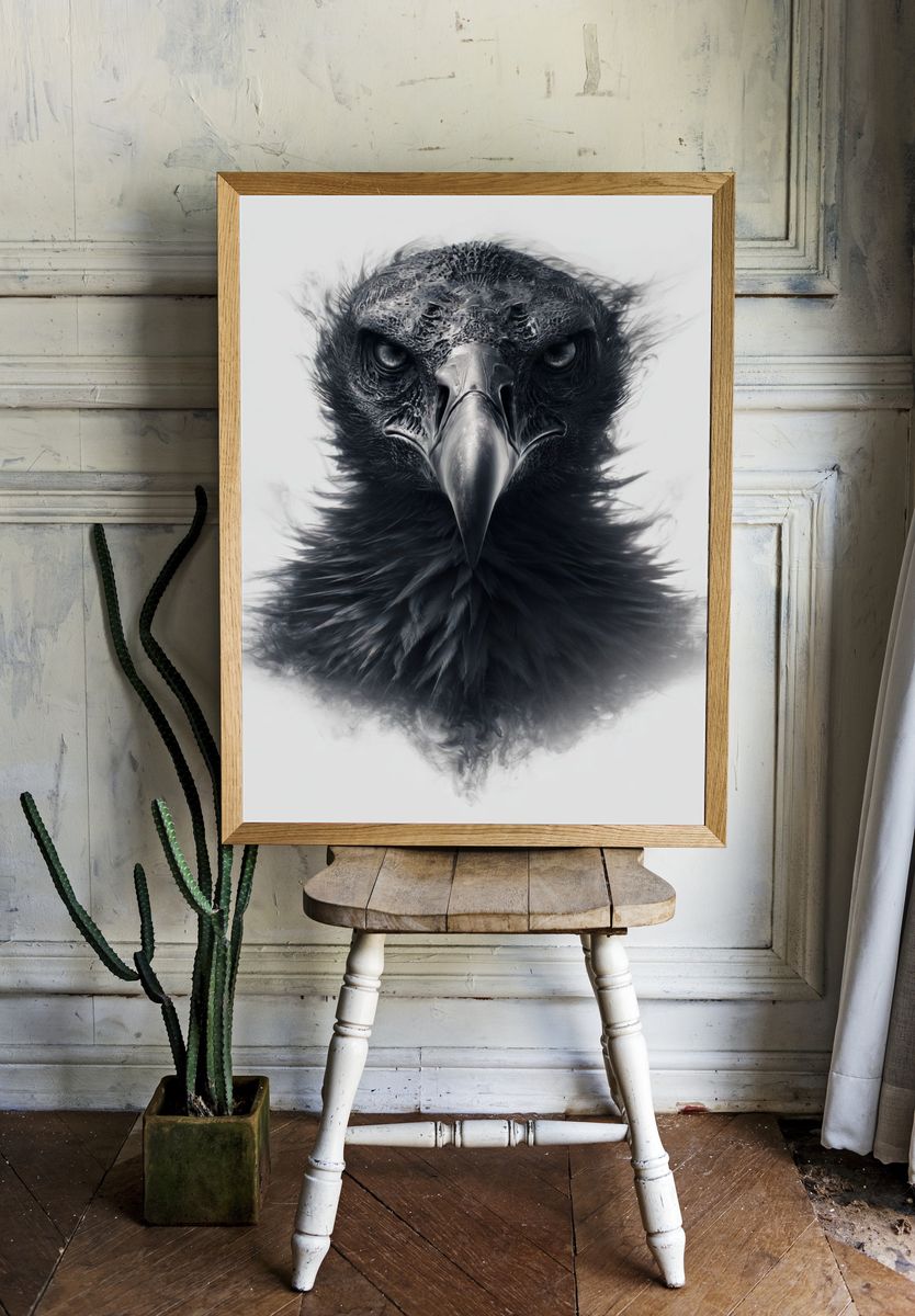 Majestic Raven — Fine Art Print room preview