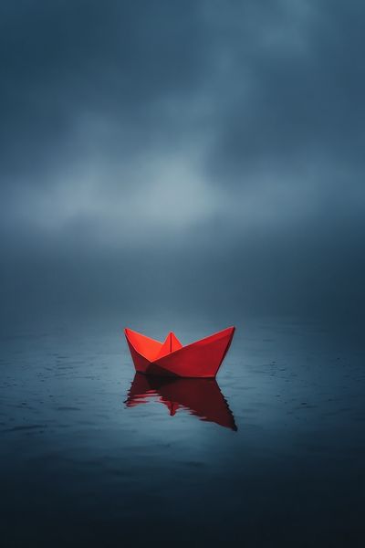 Red Paper Boat