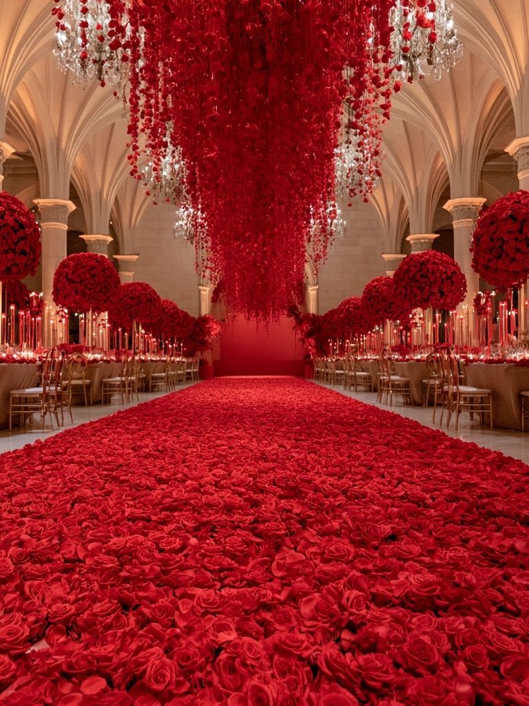 Red Rose Ballroom Photography Poster. poster detail