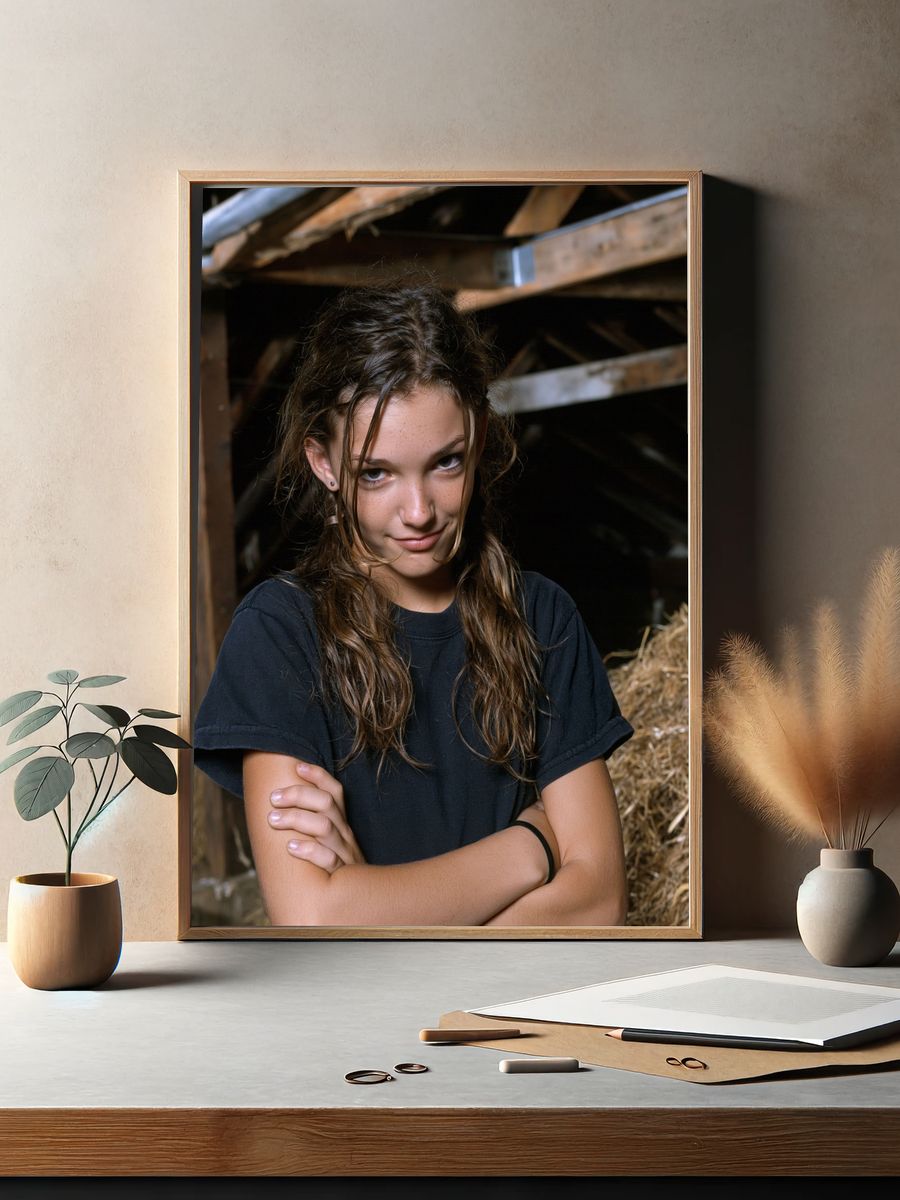 Rustic Barn Portrait Poster. — room view 2