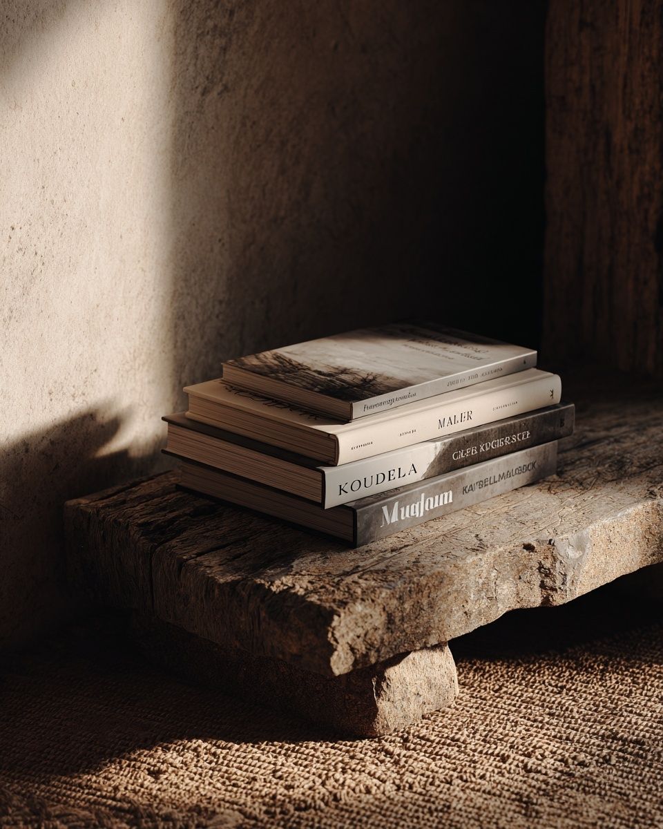 Rustic Books Still Life Print. poster detail