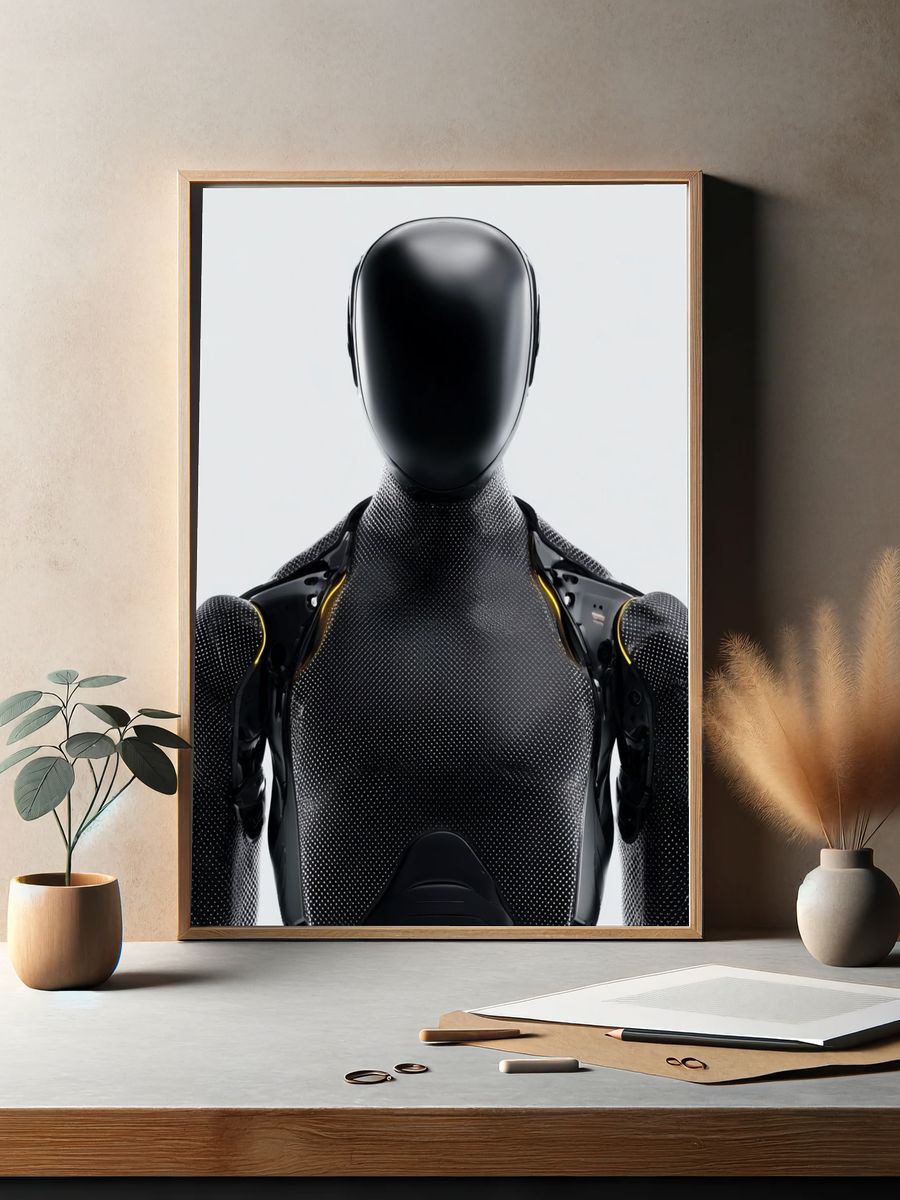 Futuristic Robot Design Poster. — room view 2