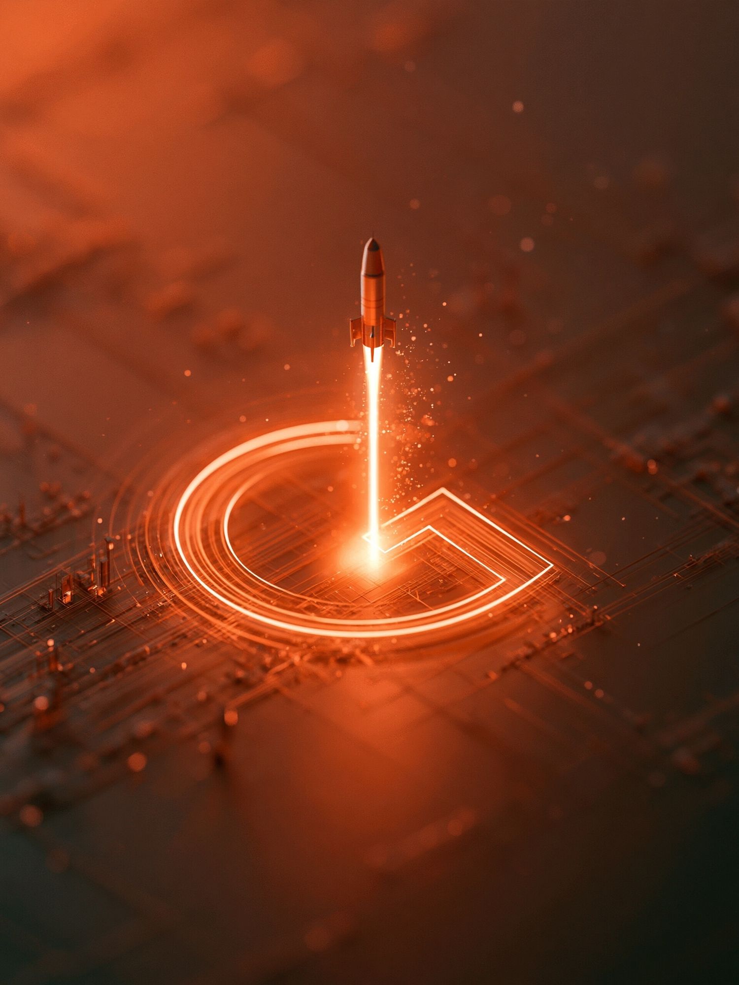 Rocket Launch Circuit Poster. poster detail